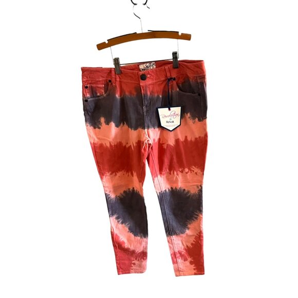 Revolution By Revolt Womens Tie-Dye Skinny Jeans Size 13 Cotton/Spandex - Picture 11 of 12